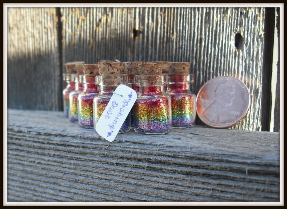 Mermaid 5 Necklaces, Fairy Tale, Mermaid dust, Tiny, Mermaid Party Favors