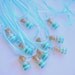 Mermaid  Necklaces 12 included, Mermaid Party Favors, blue, green, silver, Teal, Aqua, Mint