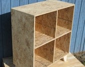 modular osb bookcase cubby unfinshed one by one