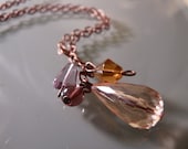 The Kate Drop Coppertone Chain Necklace (Recycled)