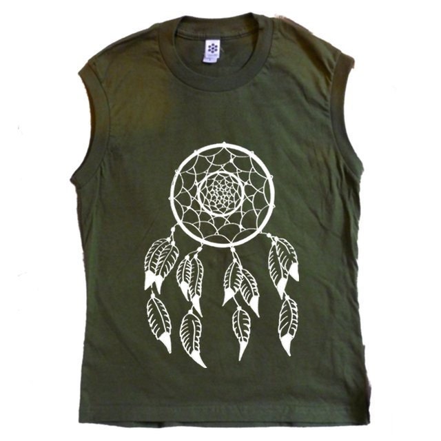 SUMMER SALE... Dreamcatcher Print Tank American Apparel S M L, 4 COLORS