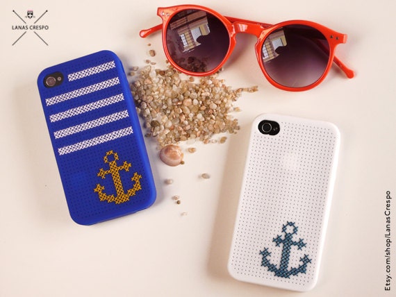 Beach Summer cross stitch case for iPhone 4 and iPhone 4S