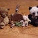 ORIGINAL BEAR ((made to order)) -artist Miniature(Thread)Doll house/crocheted collectible-OOAK