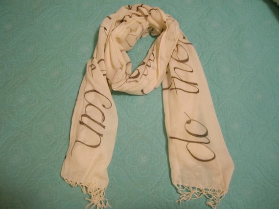 hand written scarf