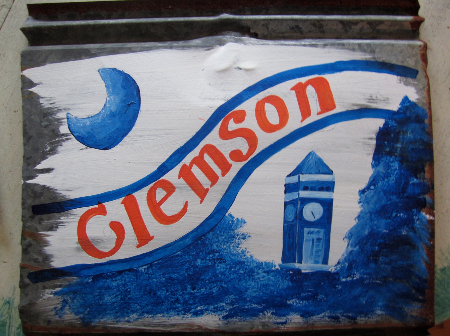 Clemson University Custom/Personalized Rustic Tin Sign