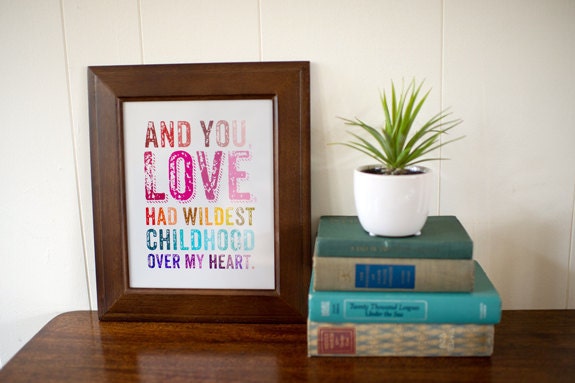 Rainer Maria Rilke 8x10 Print - Love Quote