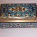Unique Birthday Gift Exquisite 1910s to 1920s Champlevé Enamel Box 4.5 inches by 2.5 inches