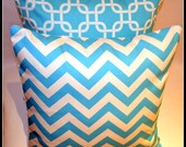 Decorative pillow Designer pillow Throw pillow Premier Prints Twill Gotcha Blue pair of designer pillow cover 18x18