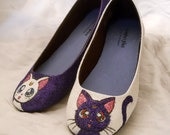 Sailor Moon Artemis and Luna Glitter Shoes