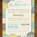 Whimsical Flower Vintage Bridal Shower Invitation, Customizable, Printable