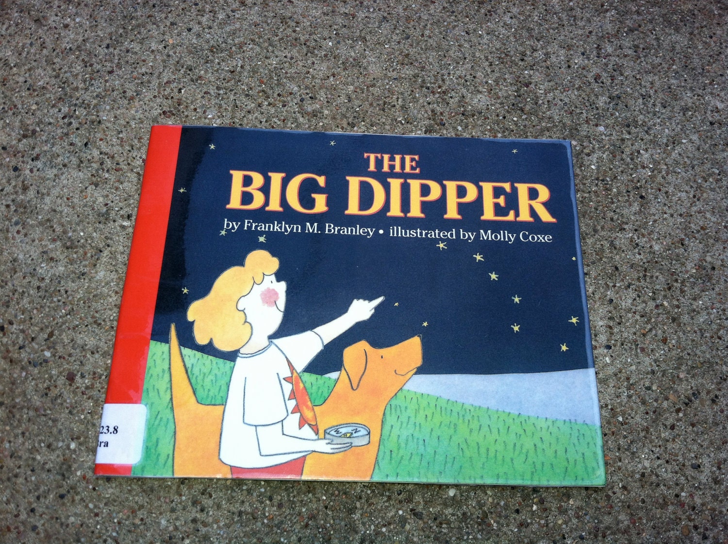 Big Dipper childrens book, Science night sky, north star, compass, childrens illustration