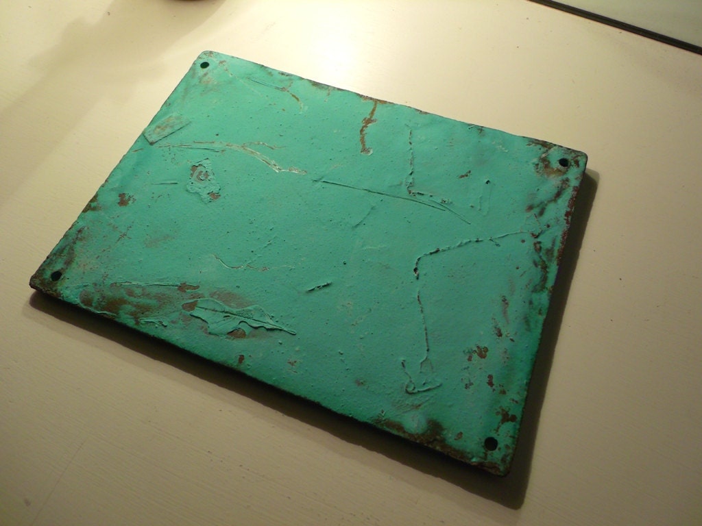 Coming & Going Distressed Cast Iron Sign