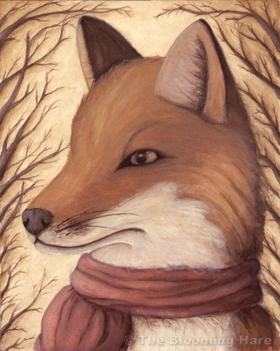 The November Portrait - Fox - Print 8x10