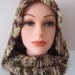 Unisex Beige, Brown Infinity Scarf/Cowl