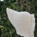 Pixie Knitted Hat, Hand Knit Hat, Gnome Hat, Elf Hat in Wheat, Lace, Tan