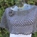 Stone Gray Crochet Shrug, Bolero in Grey Stone, Etsy Fashion