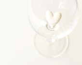 White heart plush brooch / Mother's Day gift / Ivory heart souvenirs / Wedding favors