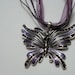 Rhinestone & Enamel Butterfly Pendant