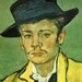 Vincent Van Gogh Print: Portrait of Armand Roulin, Young Man in Yellow Jacket KK