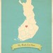 Personalized Vintage Map Wall Art 11x14 - Choose Your Country