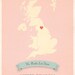 25% OFF SALE Personalized Vintage Map Wall Art 11x14 - Choose Your Country