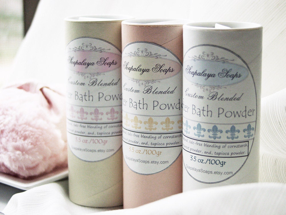 REFILLABLE Powder Shaker in 3 Colors - Traditional Style Cardboard Canister