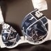 THE RUFFLE ALLIANCE Push-Up: Push-Up Bra with Star Wars Navy Block Pattern Fabric and White Ruffled Straps