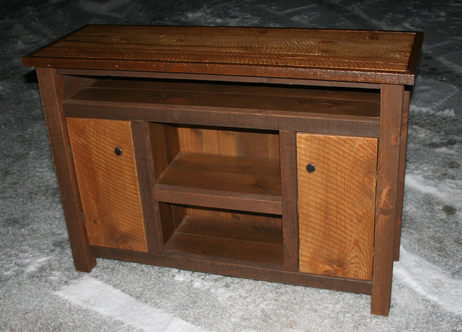 Rustic Reclaimed Tv Entertainment Stand