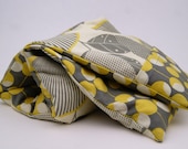 Neck Kozi "Relax" - Microwavable corn bag with a washable cover. Heating pad cold pack. Grey - Yellow - HollyWorks