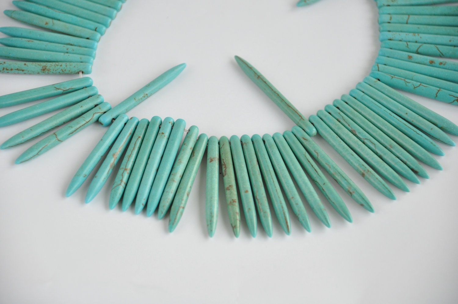 turguoise 50 pieces gemstone jewelery making materials.REF-530