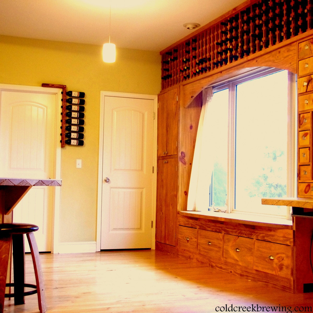 Rustic Wine Rack - Wine Rack - Wine Bottle Holder - Bridesmaid Gift - Anniversary Gift
