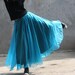 chiffon maxi skirt long skirt pleated skirt