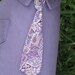 Small Dog's "Executive" Lavender Dress Shirt & Paisley Tie Made to Order Stretch Cotton Yorkie