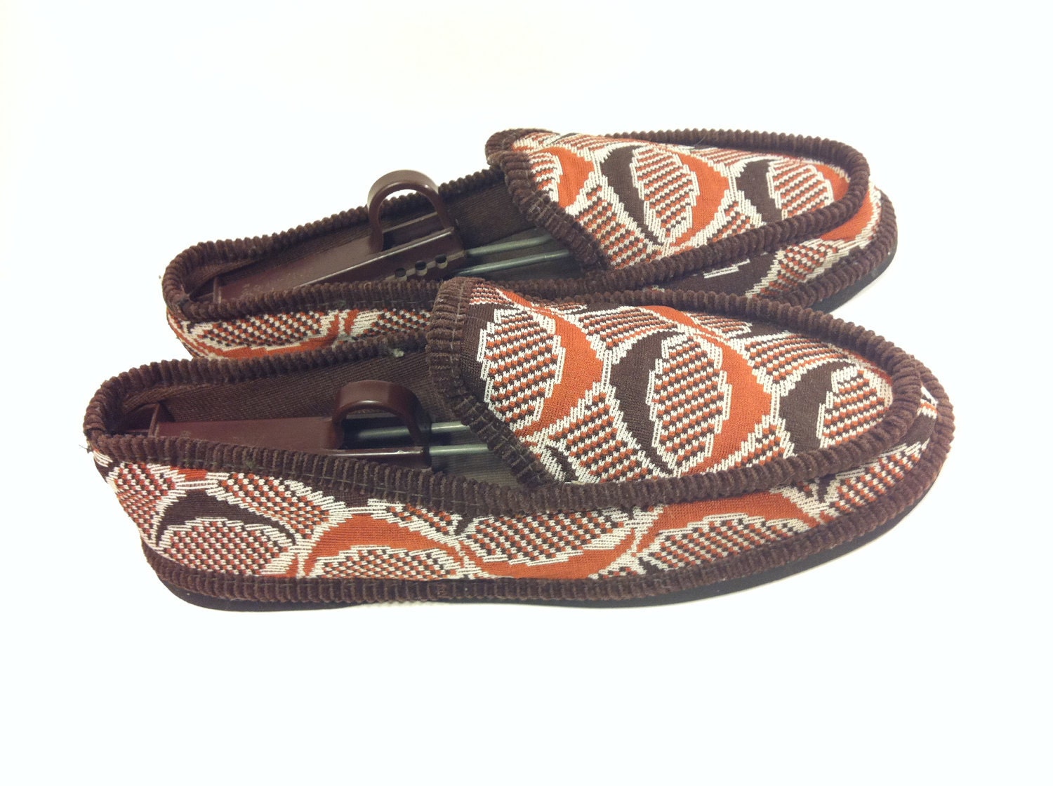 Boho House Shoe Slippers 8 / 9 - Rust Chocolate Skimmer Cholo House Shoes