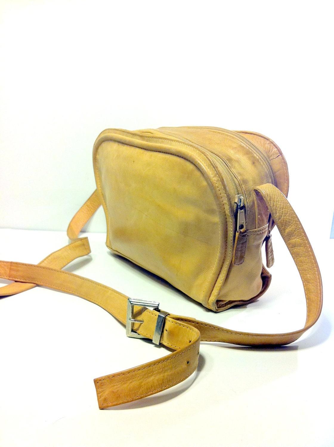 Oak Leather Satchel Messenger Bag - Crossbody Saddle Bag