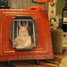 Custom order for Melanie Chambers (2) 5 x 7 antique pumpkin orange ceiling tile picture frames