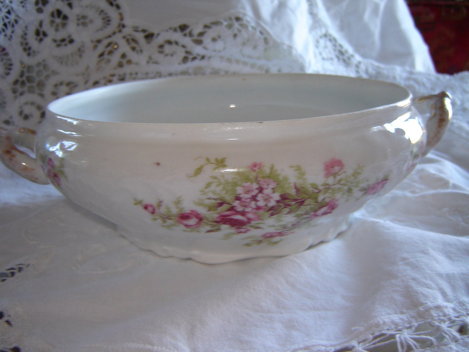 REDUCED/ Vintage Wedding Table Decor /Haviland decor /Antique China Rose china