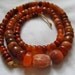 Antique Carnelian and Agate Beads