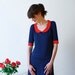 Dress "Lulu", navyblue-white-red