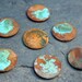 Bronze and Blue blank disc Qty 1 Item 0100