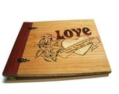 Personalized Scrapbook  Album  -Custom Wood Wedding Scrapbook - For 12x12 pages