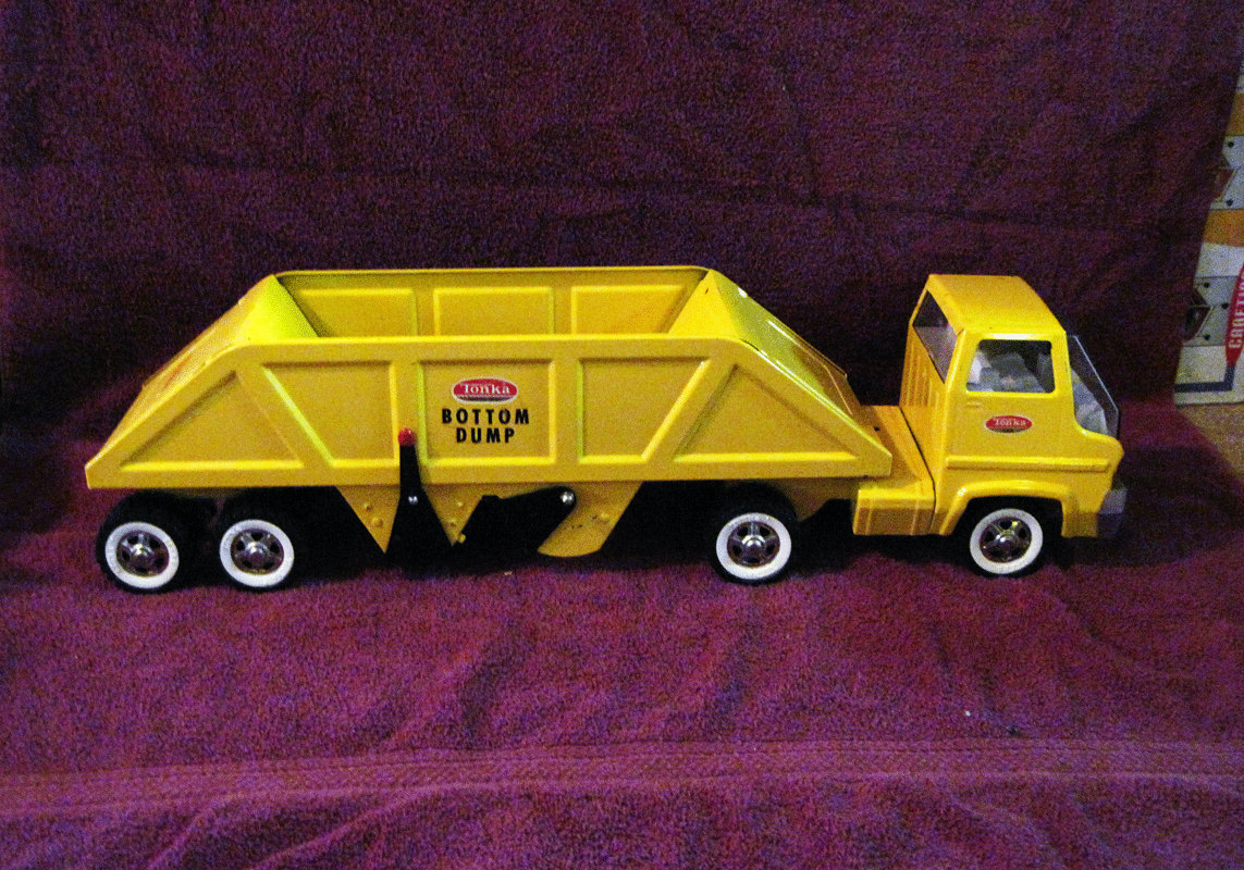 Vintage MIGHTY TONKA BOTTOM Dump Truck 1960s Toy By Collectorhawk