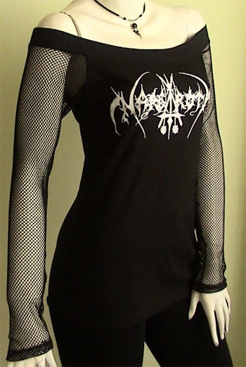 NARGAROTH logo Metal DIY Women Top Shirt size S / M / L