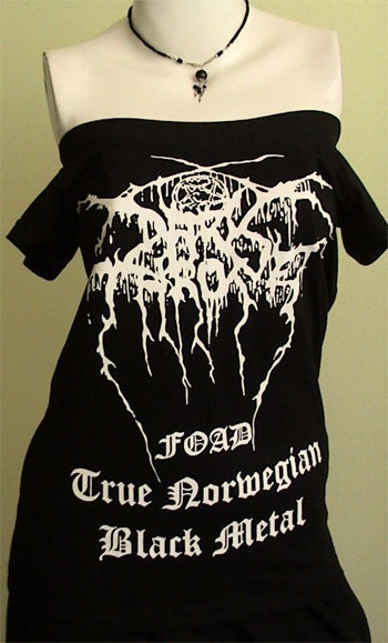 DARTHRONE Black Metal foad DIY Women Top Shirt