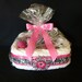 Personalized Baby Diaper Gift Basket Diva Princess Zebra and Hot Pink