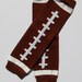 Football Baby Applique Onesie - Laces Can Be Done In Pink For a Girl
