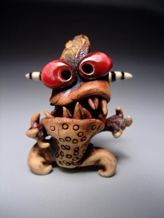 Little Ceramic Monster by monsterme on Etsy
