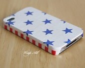 Stars iPhone 4 case / Blue stars iPhone 4s case/  iPhone 4s / iPhone cover