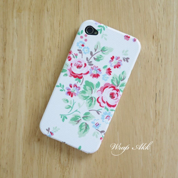 Chelsea roses Cath Kidston pattern iPhone 4 case / Rose iPhone 4s case/  iPhone case / iPhone cover