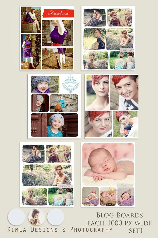 Blog Boards Templates, .psd file 1000 px width